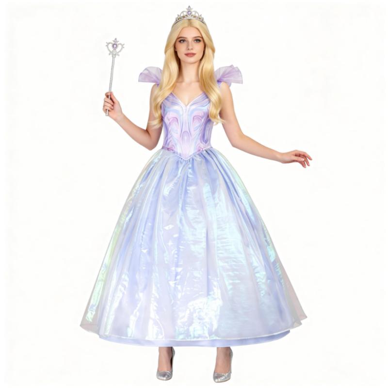 Shift Dress Sleeveless - American Movies Glinda Cosplay Costume Witch