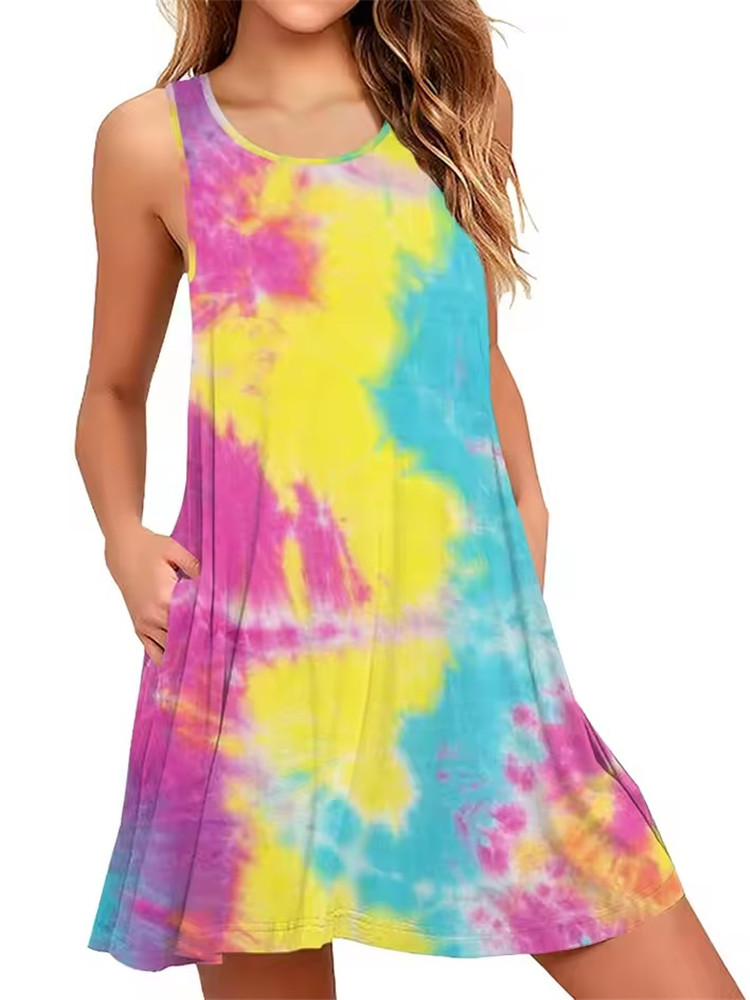 9XL Plus Size Sundress Loose F - Shift Dress Sleeveless ulasan dan harga