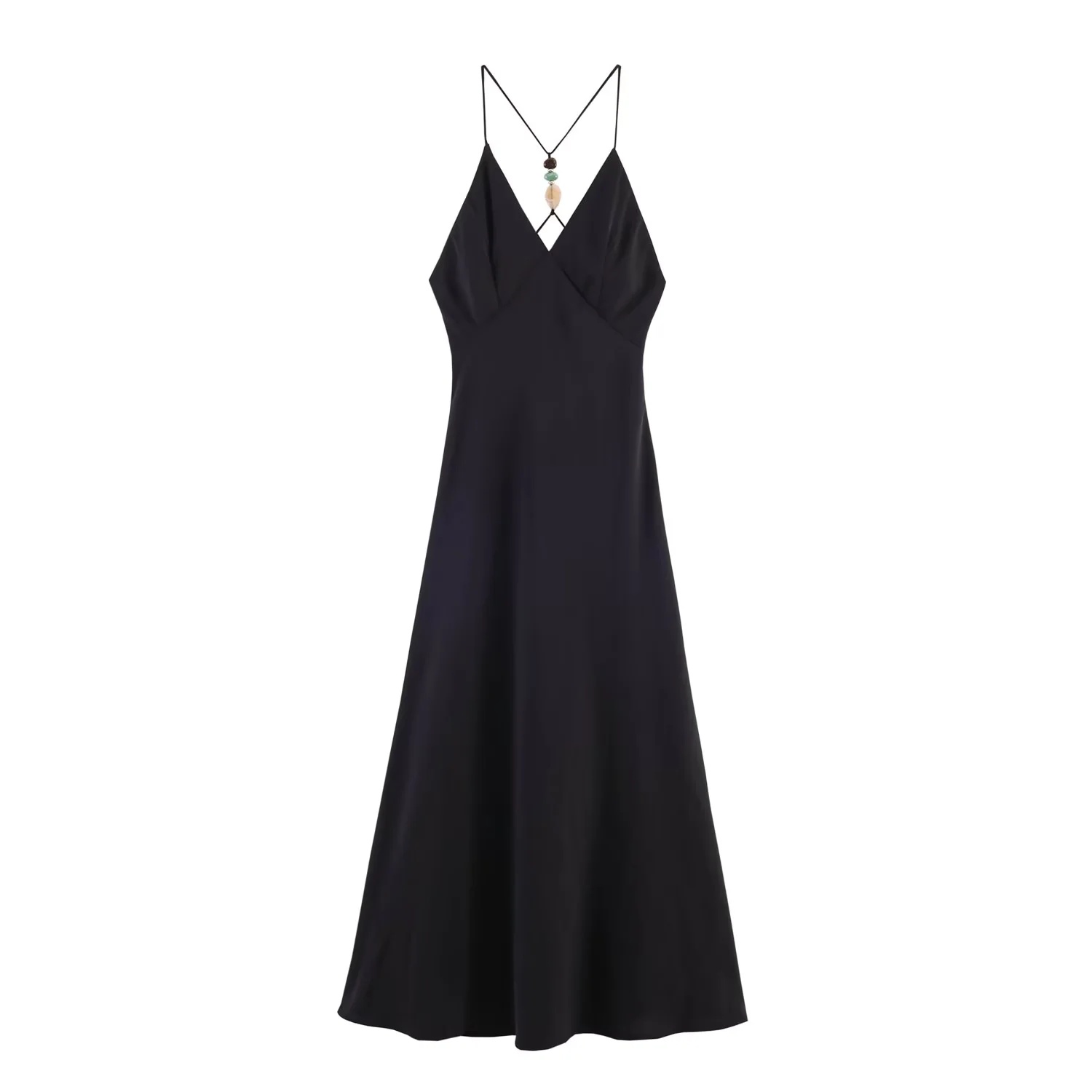 BSAY 2026 Women Fashion Satin  - Shift Dress Sleeveless ulasan dan harga