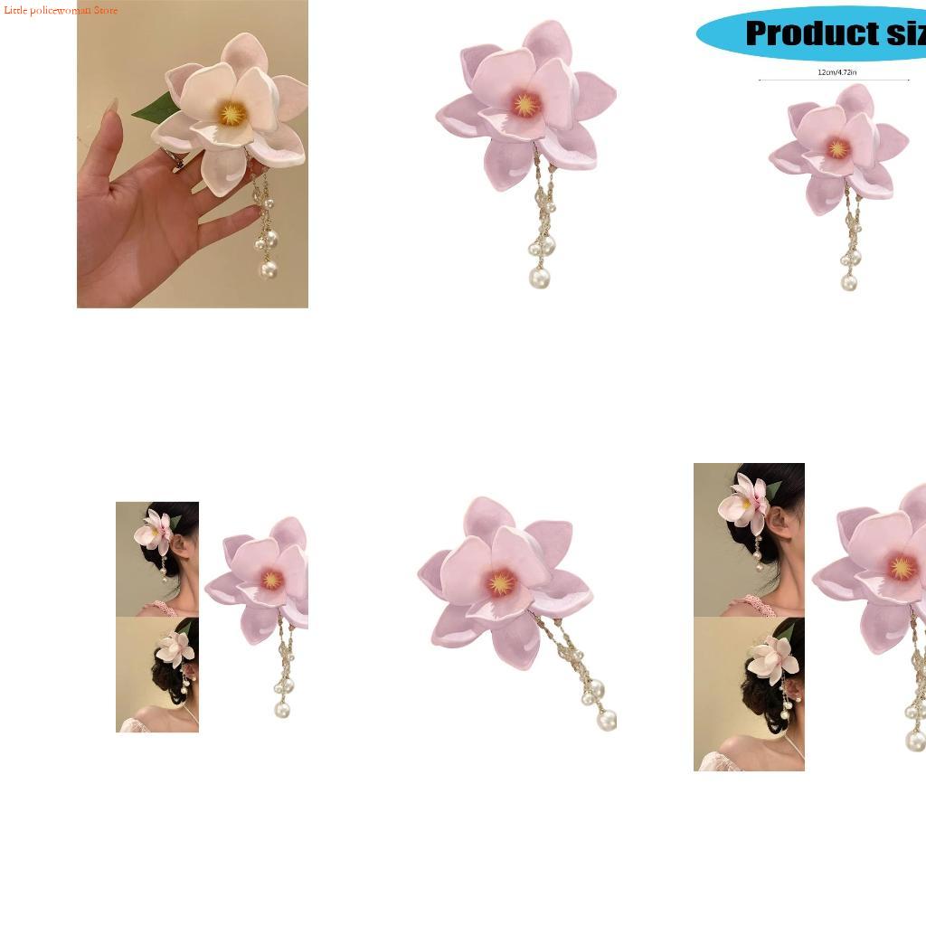 F92D Magnolia Hair Clip Resin  - Formal Wear Hairstyles For Women ulasan dan harga