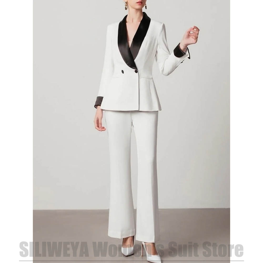 White Women's Double Breasted  - Women Formal Wear White Shirt ulasan dan harga