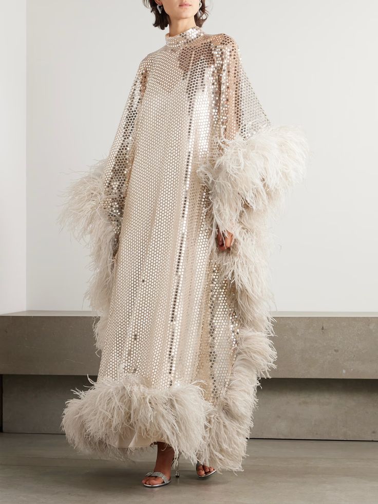 Luxury Feather Sequins Woman P - Women'S Formal Wear Wedding ulasan dan harga