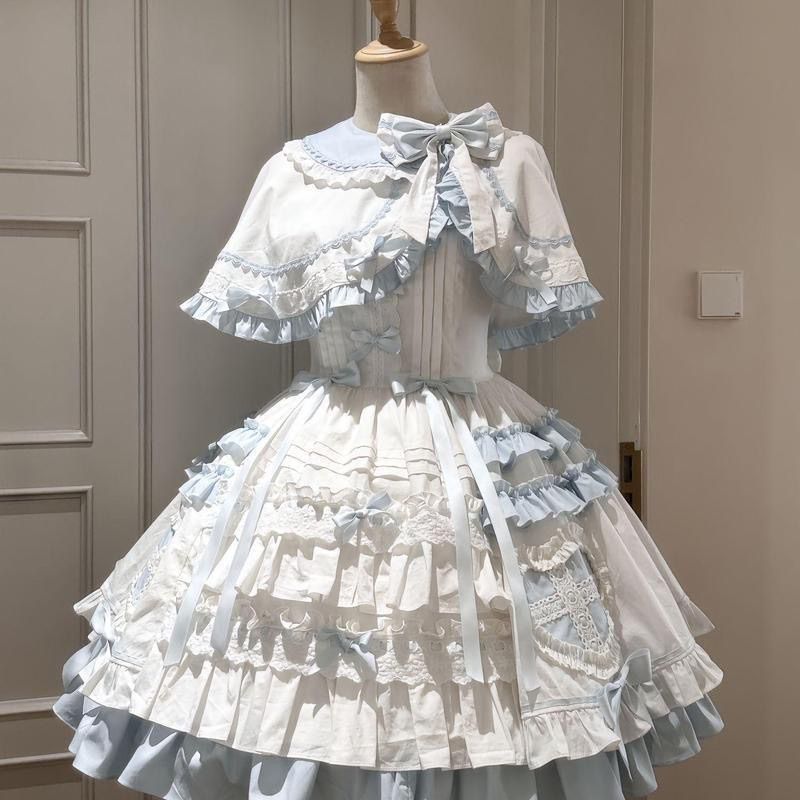Japanese Cosplay Lolita 2 Piec - Shift Dress Sleeveless ulasan dan harga