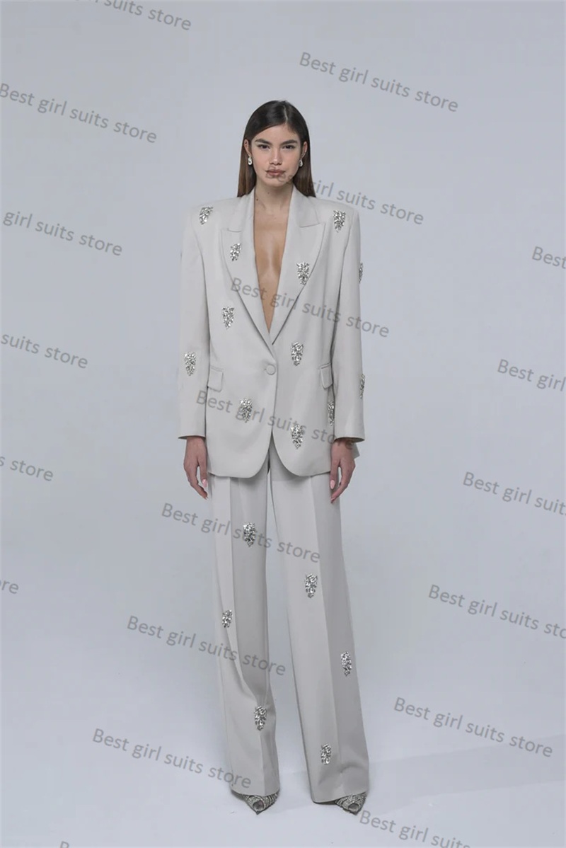 2 Piece Formal Women Suit Pant - Tailored Trouser Wide ulasan dan harga