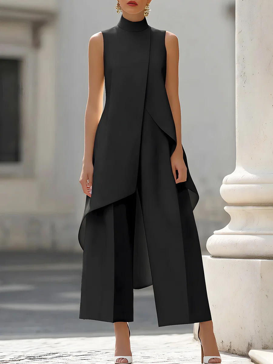Sleeveless High Neck Asymmetri - Women'S Formal Wear Wedding ulasan dan harga