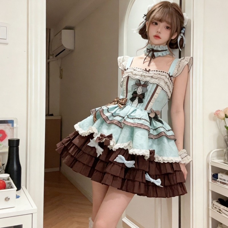 Sweet Japanese Lovely JK Dress - Shift Dress Sleeveless ulasan dan harga