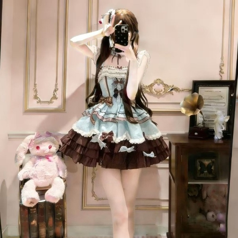 Sweet Japanese Lovely JK Dress - Shift Dress Sleeveless ulasan dan harga