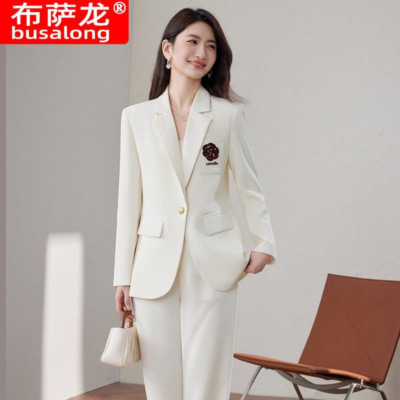 Off-white women's blazer with  - Women Formal Wear White Shirt ulasan dan harga