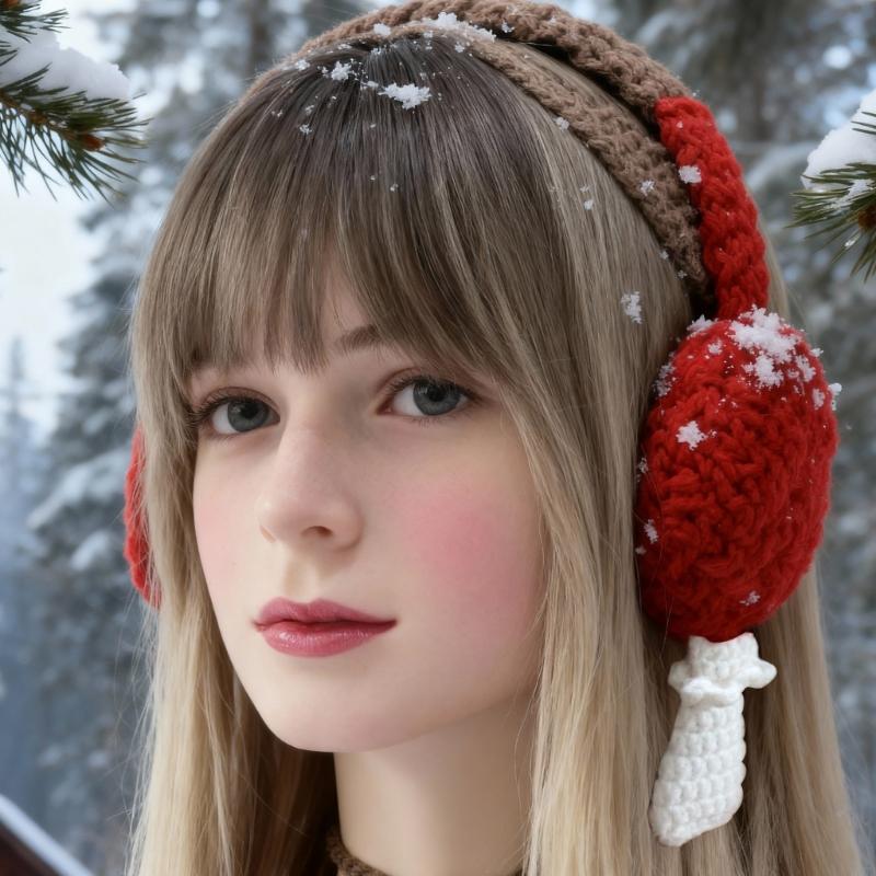 Knitted Mushroom Design Hairba - Formal Wear Hairstyles For Women ulasan dan harga