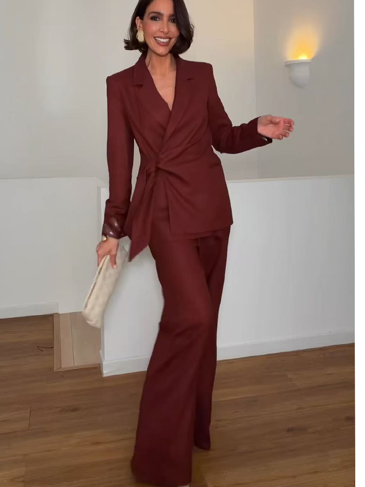 Fashion Office Ladies Blazer P - Women'S Formal Wear Pants Suit ulasan dan harga