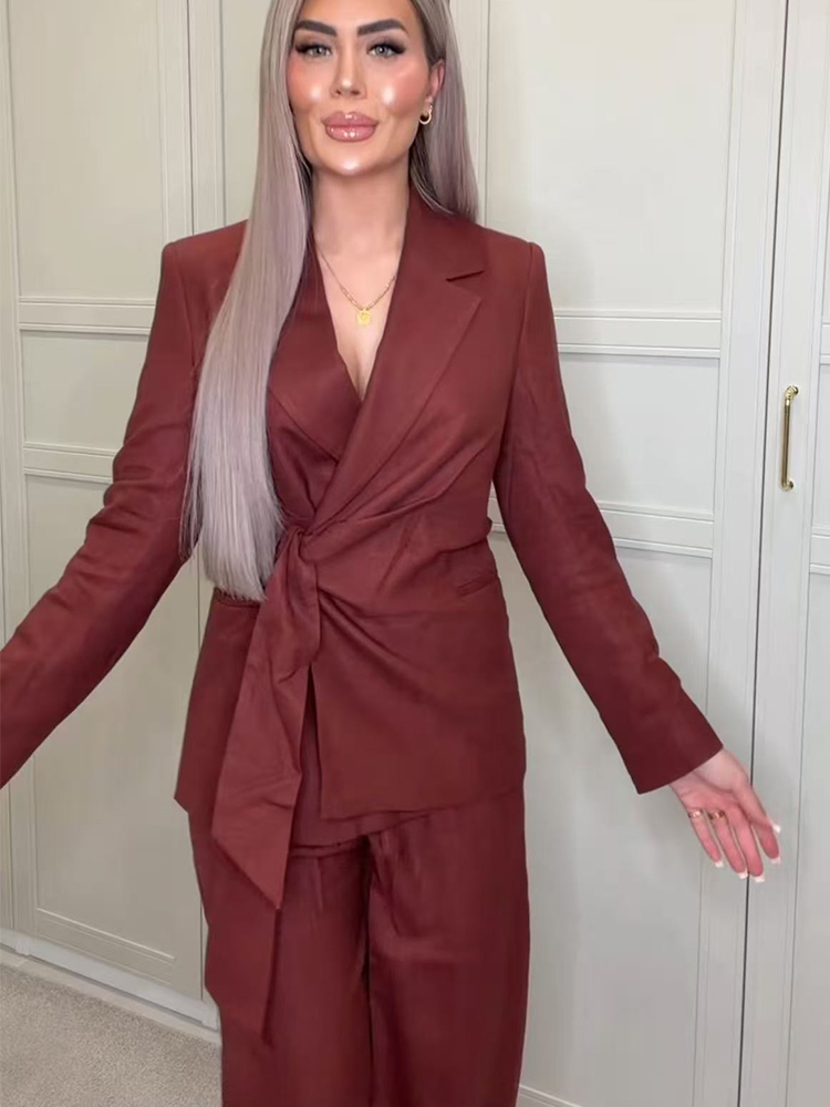Fashion Office Ladies Blazer P - Women'S Formal Wear Pants Suit ulasan dan harga