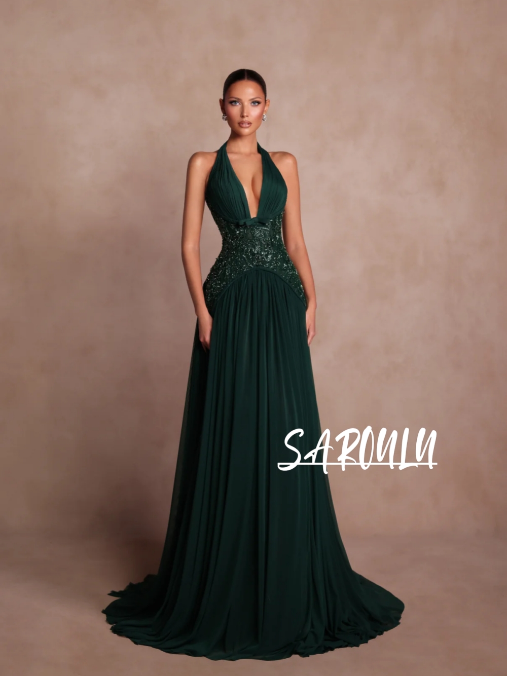 Plus Size Green A Line Evening - Women Formal Wear For Plus Size ulasan dan harga