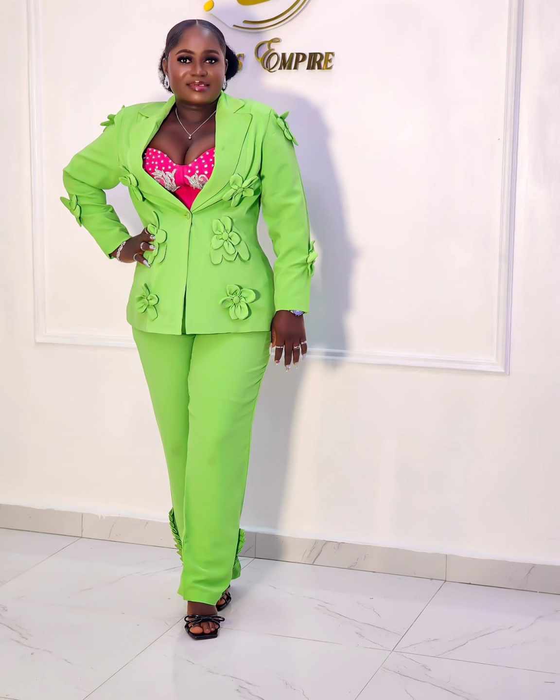 Plus Size Green Women Blazer S - Women Formal Wear For Plus Size ulasan dan harga