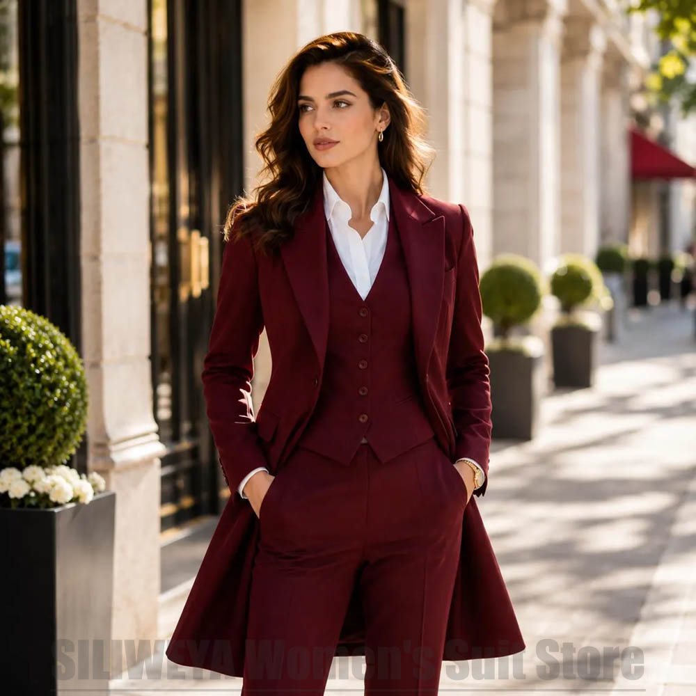 Fashion Women 3 Piece Suit Ele - Women'S Formal Wear Pants Suit ulasan dan harga