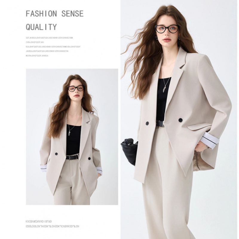 Off-white women's suit for spr - Women Formal Wear White Shirt ulasan dan harga