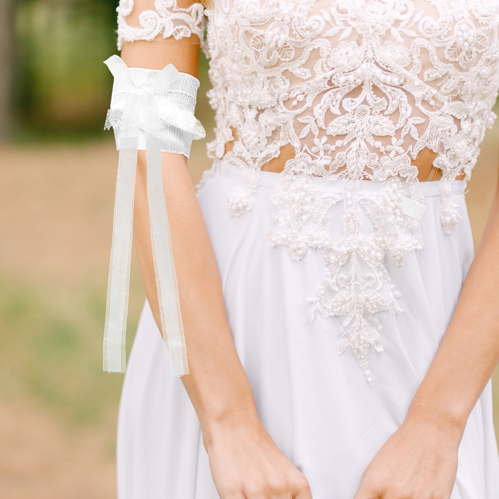 1Pair Lace Arm Cuffs Women Ele - Women Formal Upper Wear ulasan dan harga