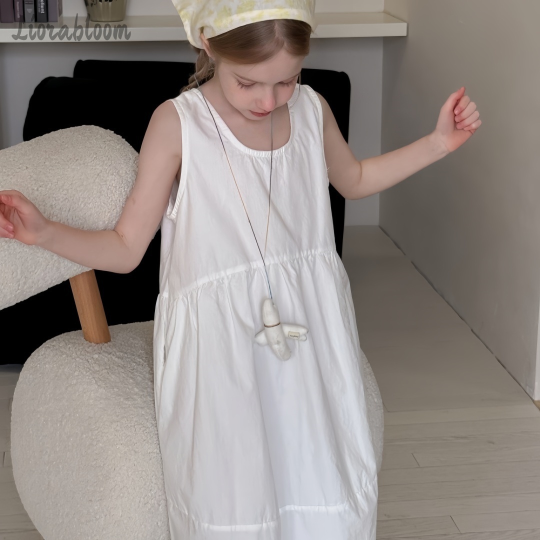Girls' White Dress Simple Maxi - Women'S Formal Wear Wedding ulasan dan harga