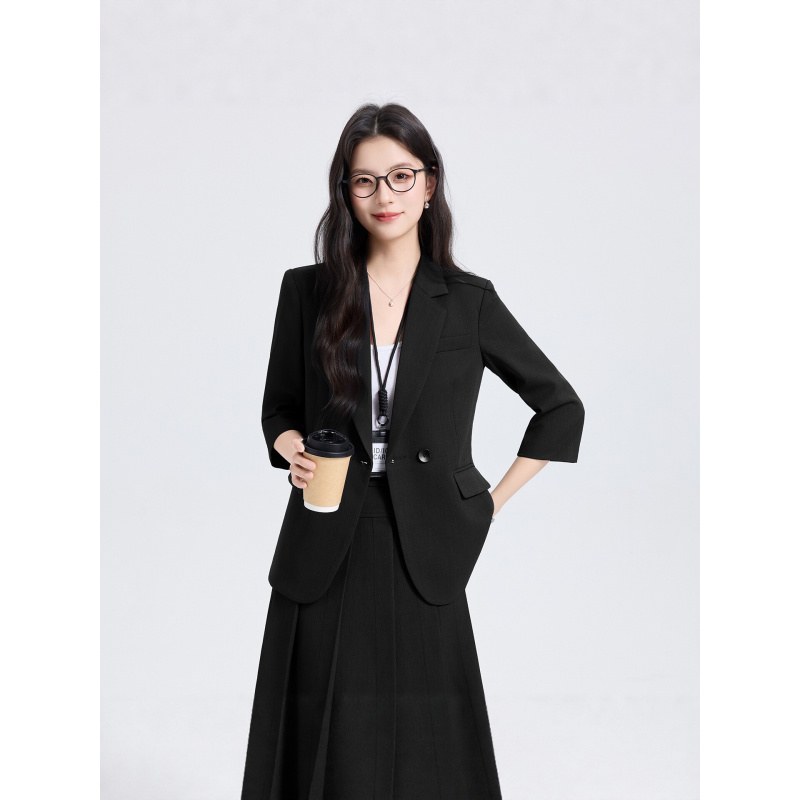Navy Blue Women's Suit Set for - Women'S Formal Wear Pants Suit ulasan dan harga