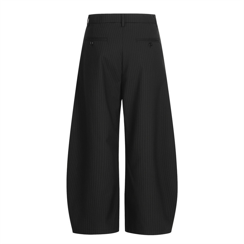 Men's Pinstripe Wide Leg Dress - Tailored Trouser Wide ulasan dan harga