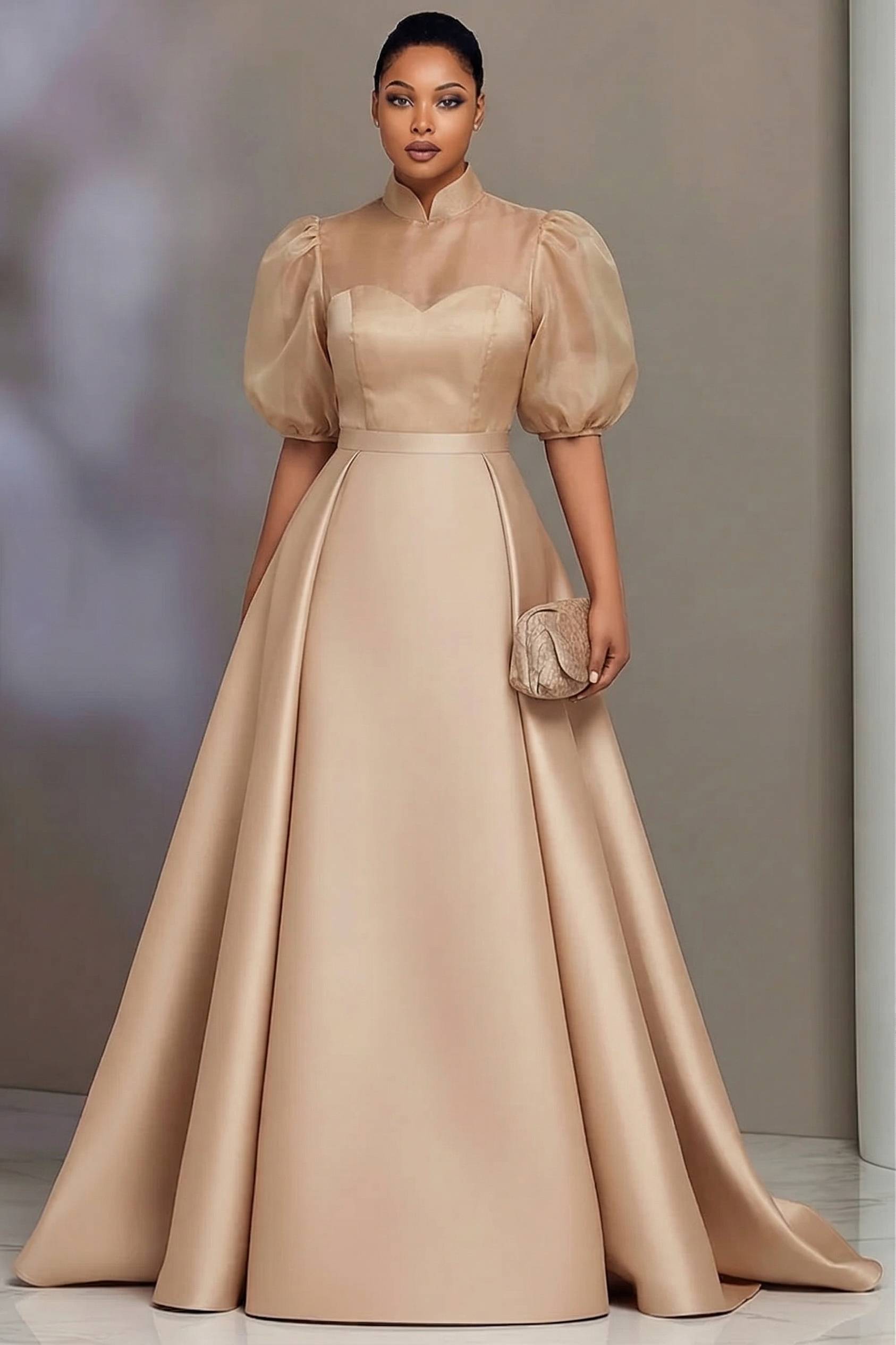 Plus Size Elegant Satin Prom D - Women'S Formal Wear Wedding ulasan dan harga