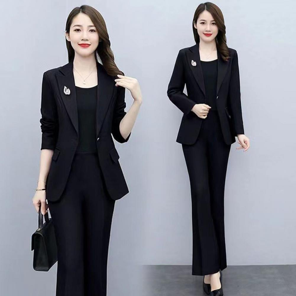 2 Pcs/Set Lady Formal Coat Pan - Women'S Formal Wear Pants Suit ulasan dan harga